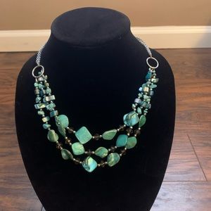 Turquoise beaded necklace